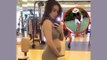 Amy Jackson Flaunts Her Baby Bump In Bikini While Playing Golf