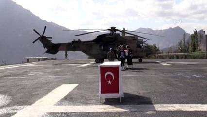 Şehit asker için tören