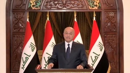 Irak Cumhurbaşkanı'ndan göstericilere "sükunet" çağrısı (3)