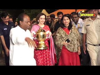 SPOTTED! Nita Ambani Visits Siddhivinayak Temple With IPL Trophy
