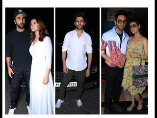 UNCUT |  Ranbir Kapoor, Alia Bhatt, Kartik Aryan & Others At De De Pyaar De Screening