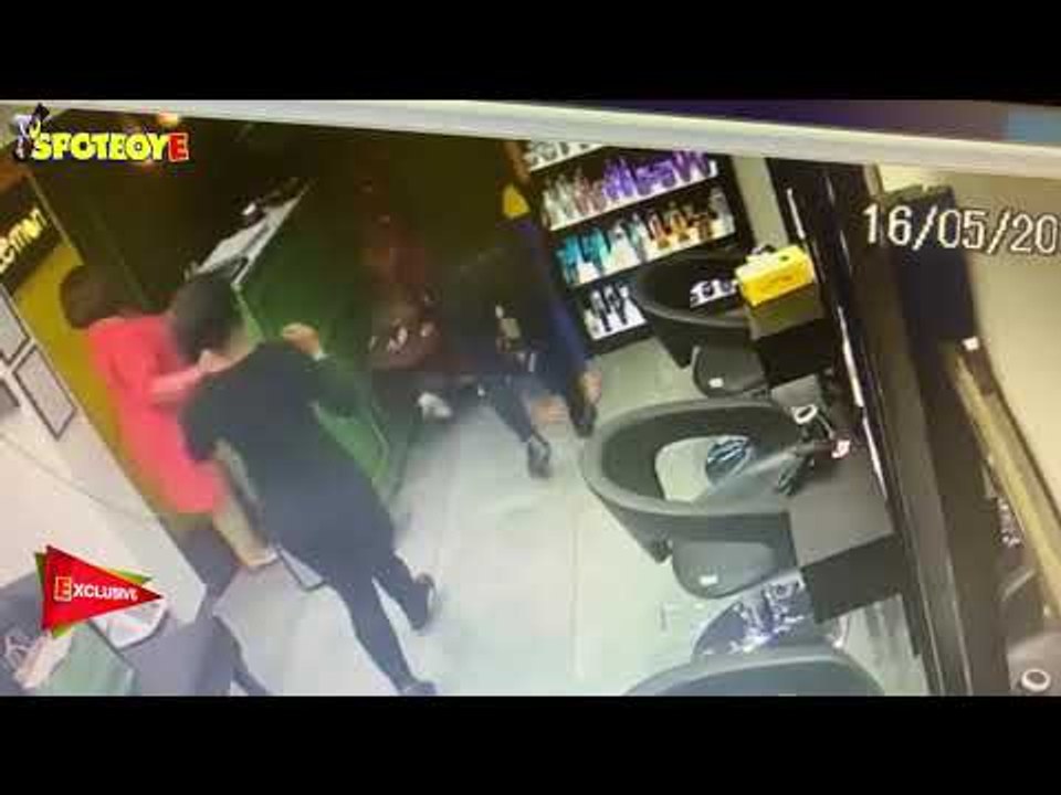 Video Footage : Television Actor Abhimanyu Chaudhary Attacks Salon Staff