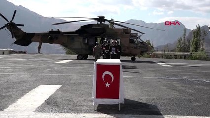 Hakkari kazada şehit olan asker, törenle uğurlandı