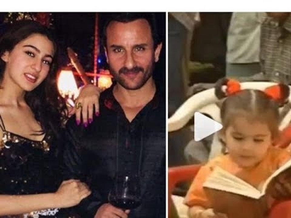 Sara Ali Khan looks beyond adorable in this Childhood Video playing with Saif Ali Khan on a film set