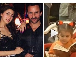 Sara Ali Khan looks beyond adorable in this Childhood Video playing with Saif Ali Khan on a film set