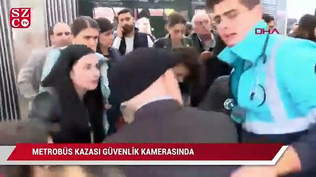 Haramidere Sanayi durağında metrobüs kazası