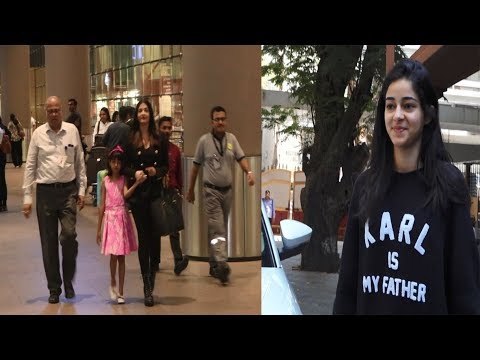 SPOTTED! Aishwarya Rai Bachchan With Daughter Aaradhya At The Airport, Ananya Panday At Filmalaya