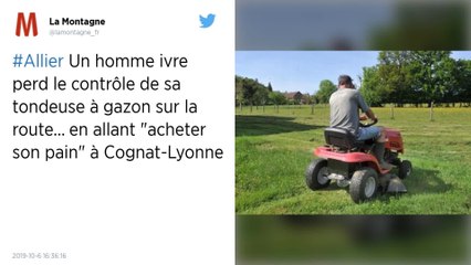 Allier. Ivre, un homme perd le contrôle de sa tondeuse à gazon en allant acheter son pain