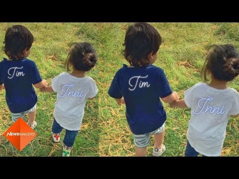 Taimur Ali Khan and Inaaya Naumi Kemmu enjoy a walk together hand-in hand in London | SpotboyE