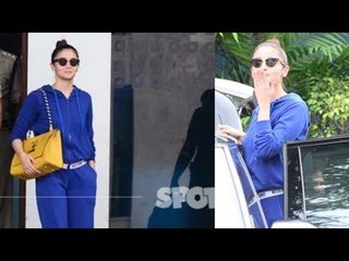 Alia Bhatt Rocks It In An All Blue Outfit | SpotboyE