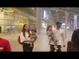 SPOTTED! Shahid Kapoor & Mira Rajput With Kids At The Airport
