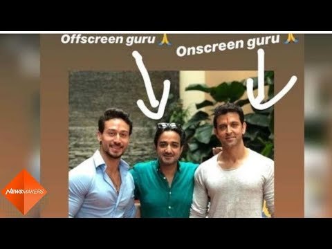 Tiger Shroff shares a picture with his on and off-screen gurus, Siddharth Anand and Hrithik Roshan!