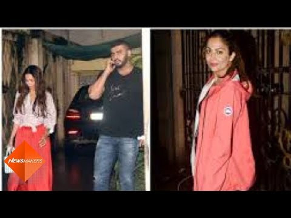Arjun Kapoor joins Malaika Arora and Amrita Arora to their parent's house | SpotboyE