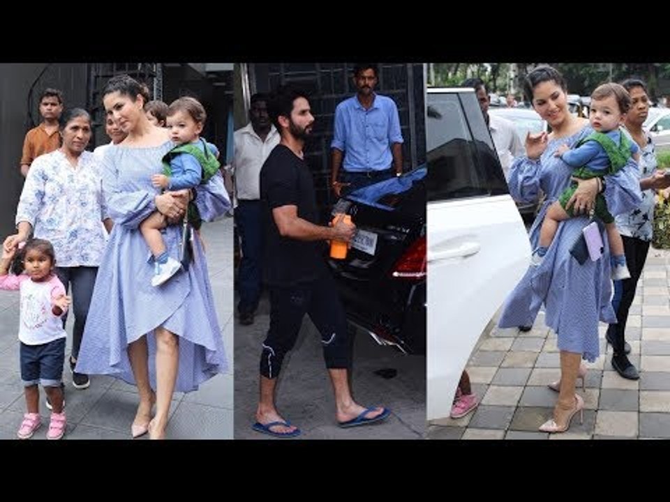 SPOTTED: Shahid Kapoor post his gym session & Sunny Leone with her Kids at Play School | SpotboyE