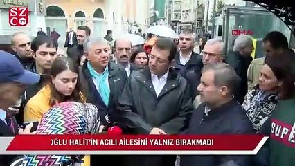 İmamoğlu, Halit’in acılı ailesini yalnız bırakmadı