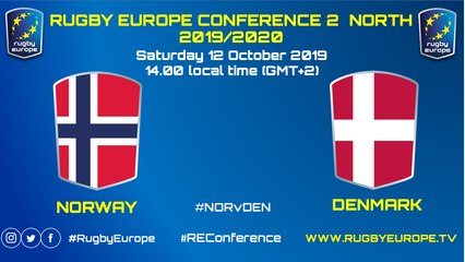 NORWAY / DENMARK - RUGBY EUROPE CONFERENCE 2 NORTH 2019/2020