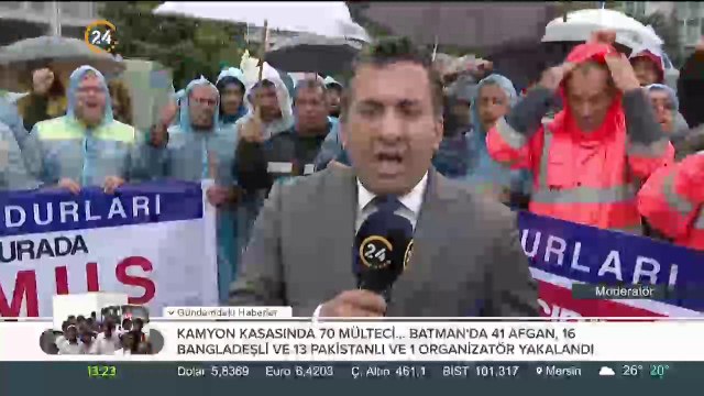 İBB önündeki ekmek nöbeti soğuğa ve yağmura rağmen sürüyor