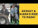 Akshay Kumar And Kiara Advani Take A Ride On The Madh Jetty For Their Upcoming Film Laxmi Bomb