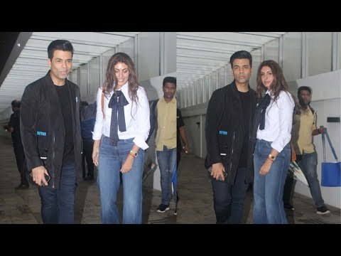 Karan Johar Steps Out For Dinner With Shweta Bachchan Nanda | SpotboyE