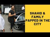 Shahid Kapoor, Mira Rajput And Baby Misha Papped Exiting The Gym | SpotboyE