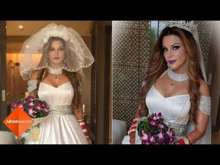 Rakhi Sawant Shares FIRST PICTURES Of Her As A Christian Bride | SpotboyE