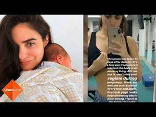 Gabriella Demetriades undergoes drastic transformation in just 11 days after giving birth | SpotboyE