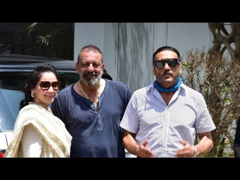 SPOTTED: Sanjay Dutt, Maanayata, Jackie Shroff and Ali Fazal Kick Start 'Prasthanam' Promotions
