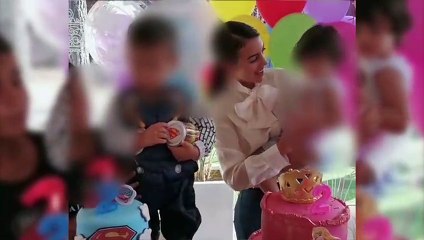 Alana y Eva bailan en el baño junto a Georgina Rodríguez