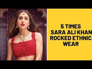 5 Times Sara Ali Khan Rocked Ethnic Wear | SpotboYE