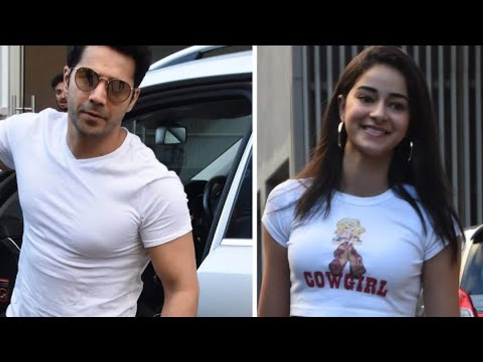 SPOTTED: Ananya Panday and Varun Dhawan at Ali Abbas Zafar's Office | SpotboyE