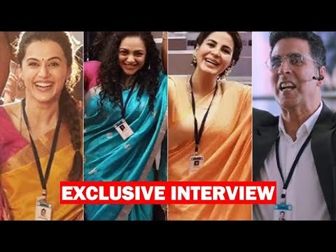 Mission Mangal's Scientists Akshay Kumar, Taapsee Pannu, Kirti Kulhari,Nithya Menen High On The Film
