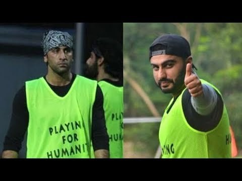 Ranbir Kapoor, Arjun Kapoor, Aparshakti Khurana,Shabir Ahluwalia Spotted Playing Football | SpotboyE
