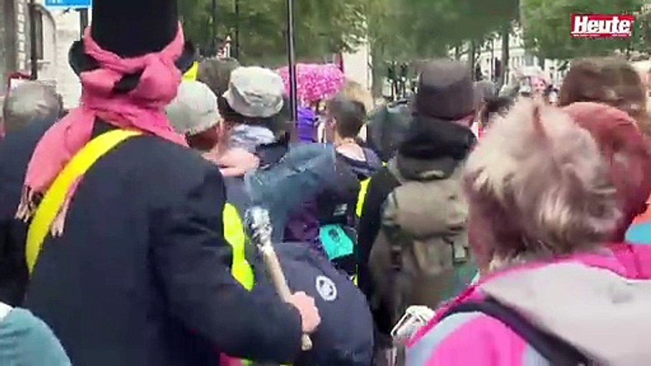 Aktivisten demonstrierten gegen das Aussterben in London