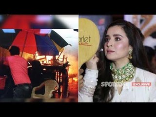 Bahu Begum Set Catches Fire; Simone Singh Was Shooting Inside | TV | SpotboyE