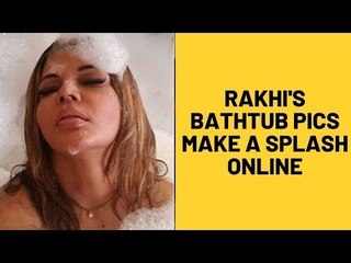 Rakhi Sawant’s bathtub pictures clicked by NRI husband Ritesh go VIRAL | SpotboyE
