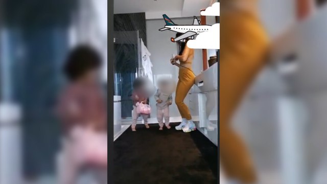 Alana y Eva bailan en el baño junto a Georgina Rodríguez