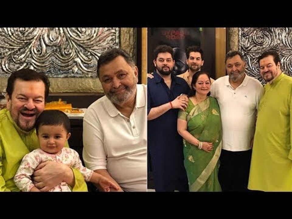 Rishi Kapoor Visits Neil Nitin Mukesh's House For Ganpati Darshan | SpotboyE