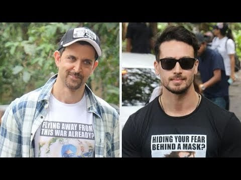 SPOTTED: Tiger Shroff & Hrithik Roshan Promoting Their Upcoming Movie 'War' | SpotboyE