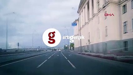 Yayaya çarpmamak için hamle yaptı, çarpıp takla attı