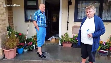 Finsbury Park residents attempt to rid their homes of floodwater