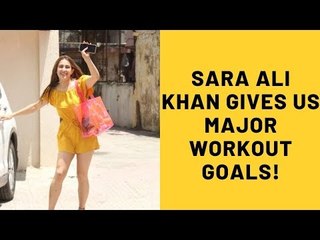 Workout Goals! Sara Ali Khan's Bright Yellow Jumpsuit Sets The Tone For A Lazy Weekend | SpotboyE