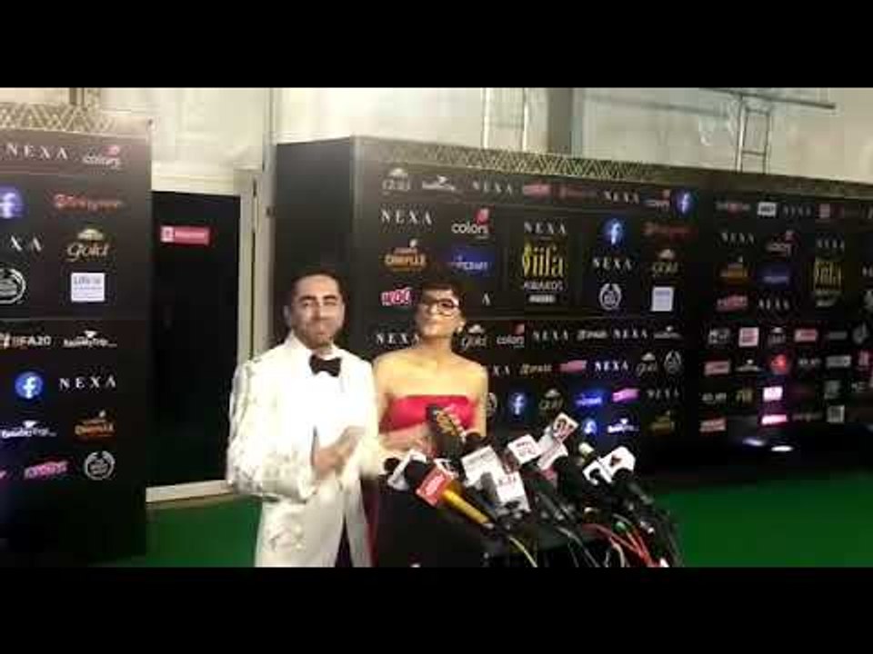 Ayushmann Khurrana With Wife Tahira Kashyap At IIFA Awards 2019 | SpotboyE