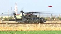 Şanlıurfa akçakale ilçe jandarma komutanlığına 2 abd helikopteri iniş yaptı