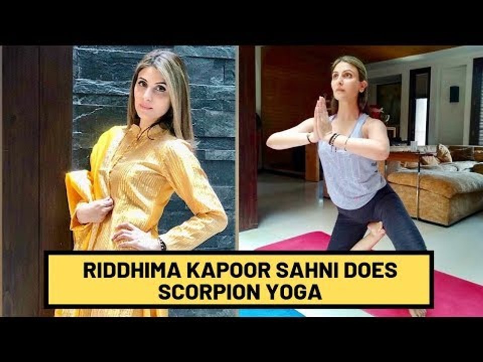 Ranbir Kapoor's Sister Riddhima Kapoor Sahni Does A Scorpion Yoga | SpotboyE