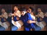 Taimur Ali Khan Chanting 'Mangal Murti Morya' With Joy | SpotboyE