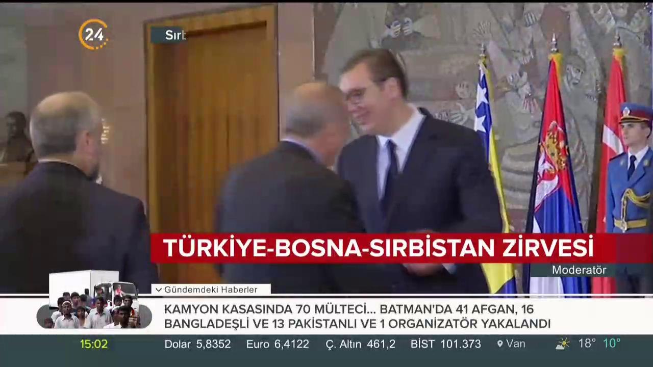 Tarihi Bosna-Türkiye-Sırbistan 3'lü Balkan Zirvesi başladı