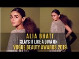 Alia Bhatt slays it like a diva on the red carpet of Vogue Beauty Awards 2019 | SpotboyE