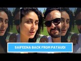 Kareena Kapoor Khan And Saif Ali Khan Back From Pataudi Palace | SpotboyE