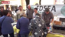 FDSEA-JA Aveyron : action dégustation à Rodez