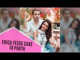 Ex-Girlfriend Erica Fernandes Adoringly Feeds Cake To Parth Samthaan With Her Own Hands | SpotboyE